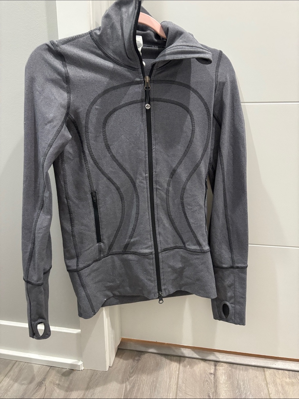 lululemon athletica Charcoal Gray Full-Zip Hoodie Jacket